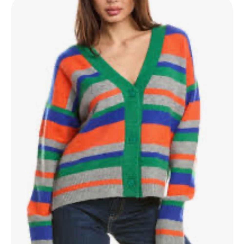 LALAMIA WOOL & ALPACA-BLEND CARDIGAN Size S